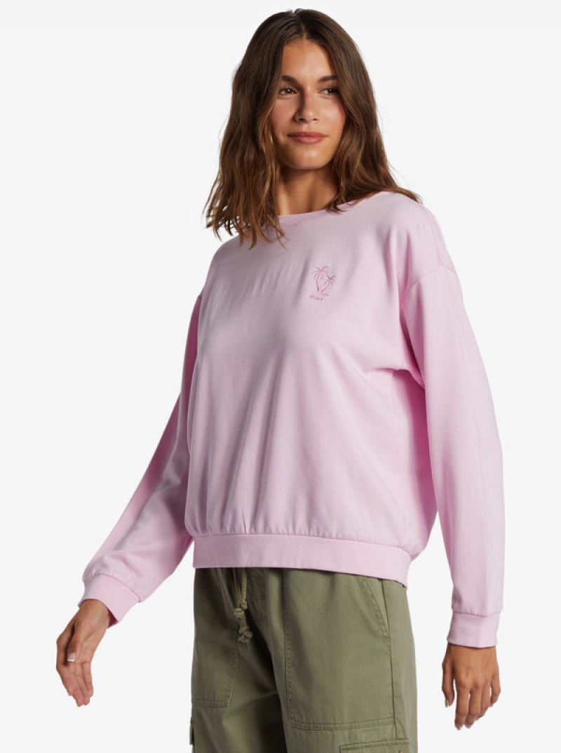 Roxy Surfing By Moonlight Crew Neck Hoodie | 51693-SEMZ