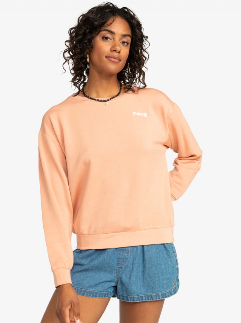 Roxy Surfing By Moonlight Crew Neck Hoodie | 21374-DNEA