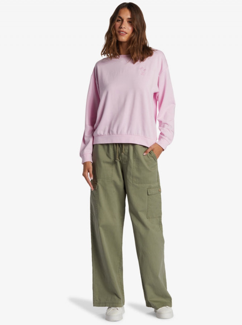 Roxy Surfing By Moonlight Crew Neck Loungewear | 74608-RUIA