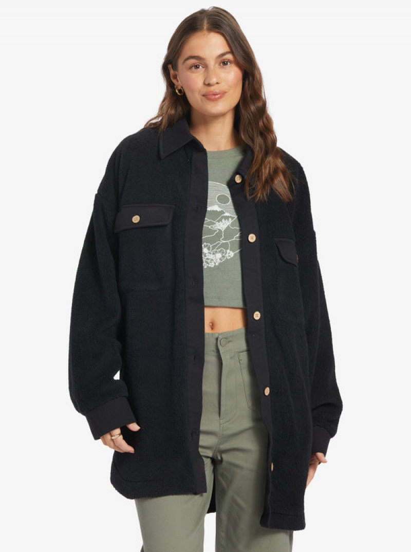 Roxy Switch Up Sherpa Fleece Hoodie | 81674-PUQE