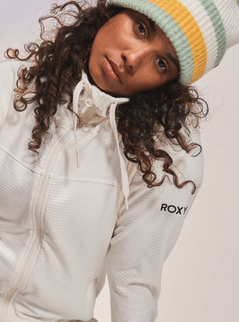 Roxy Vertere Technical Zip-Up Fleece Hoodie | 58471-UBWO