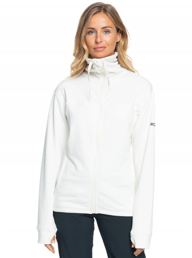 Roxy Vertere Technical Zip-Up Fleece Hoodie | 58471-UBWO