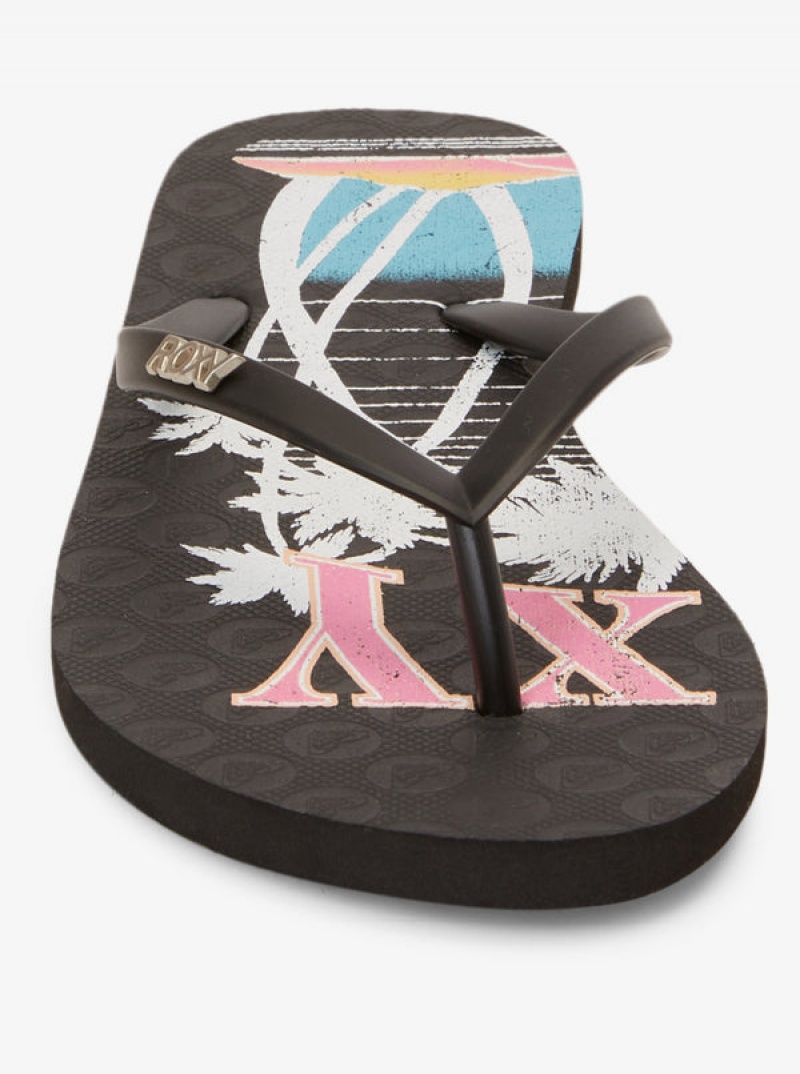 Roxy Viva Stamp Flip Flops | 94365-KTSH