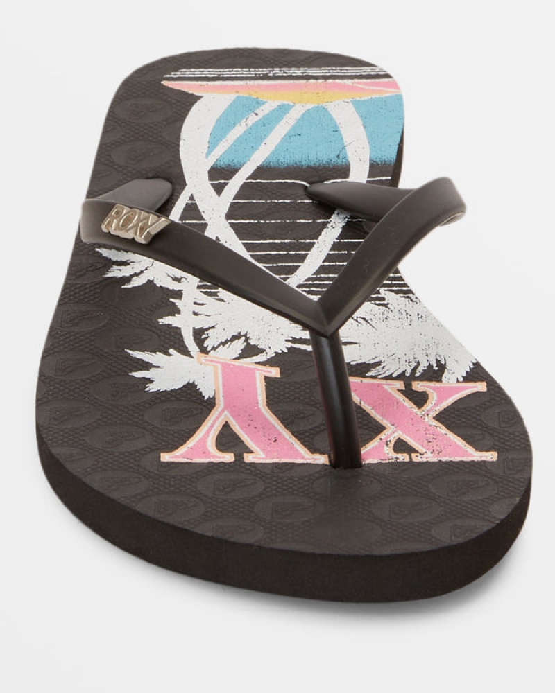 Roxy Viva Stamp Flip Flops | 94365-KTSH