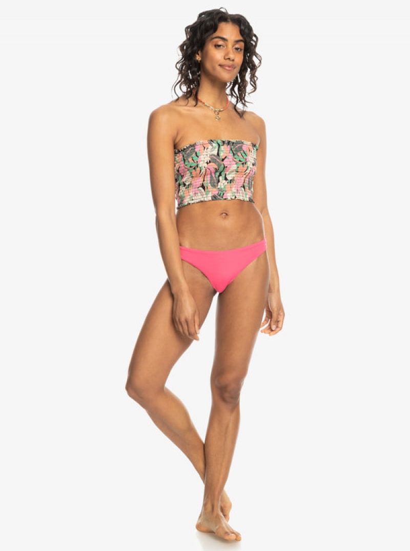 Roxy Warm Waters Ruched Bandeau Tops | 29831-UKLF