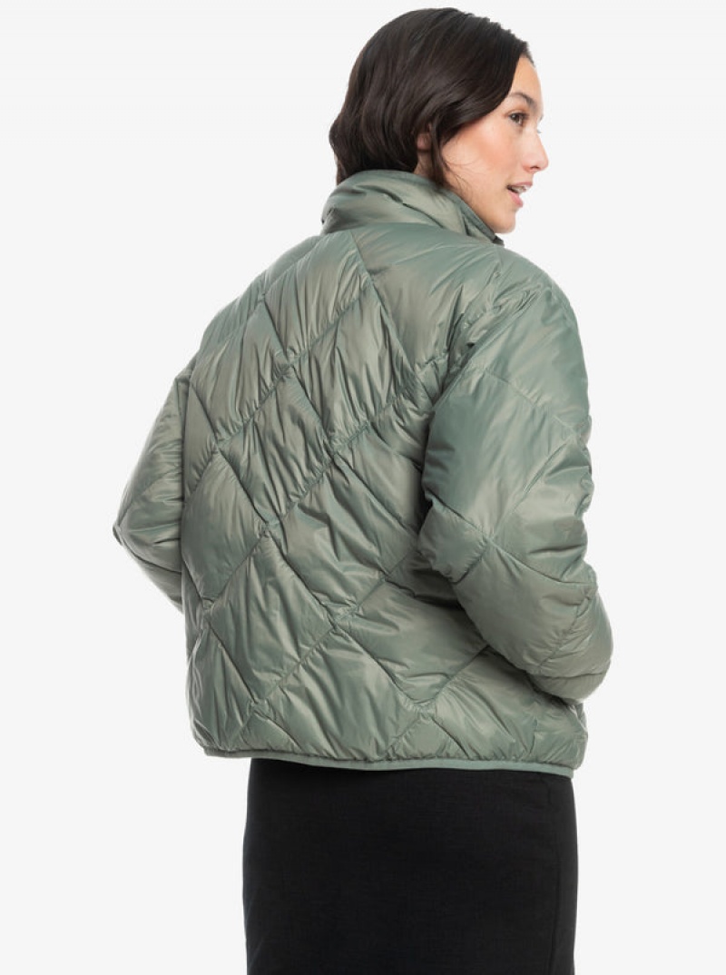 Roxy Wind Swept Lightweight Padded Packable Jackets | 73185-DSJI