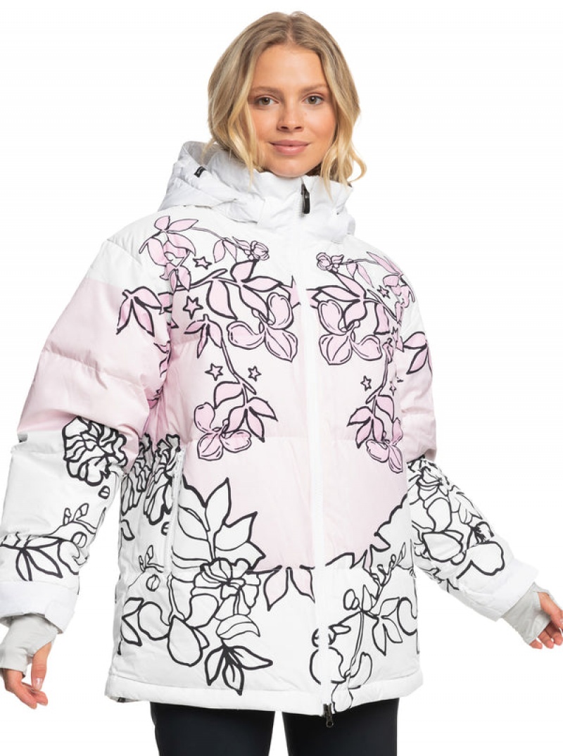 Roxy X Rowley Puffer Technical Snowboard Jackets | 90485-ECXK